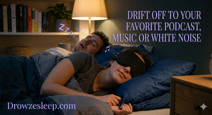 Drowze™ DreamCloud Sleep Mask — Blackout & Bluetooth